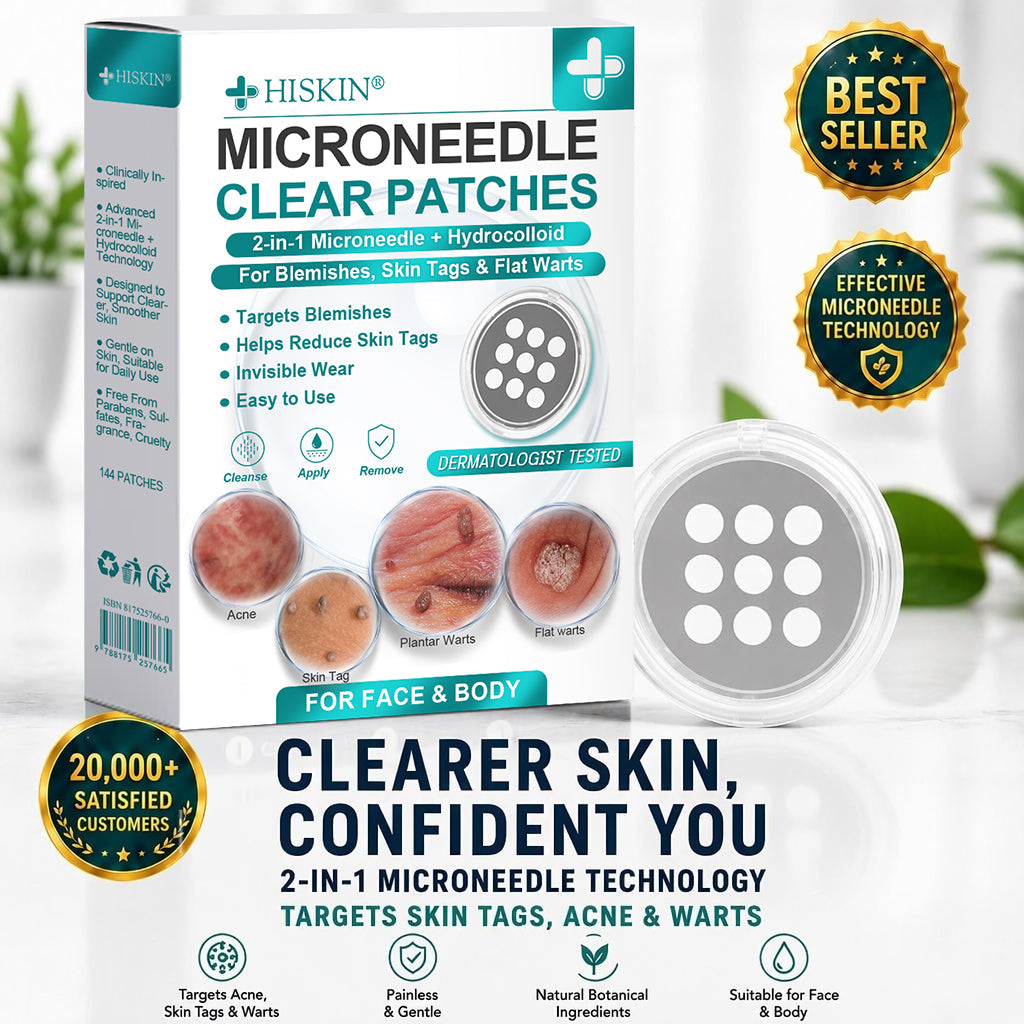 ✨Hiskin ® 2-in-1 Microneedle & Hydrocolloid Patch